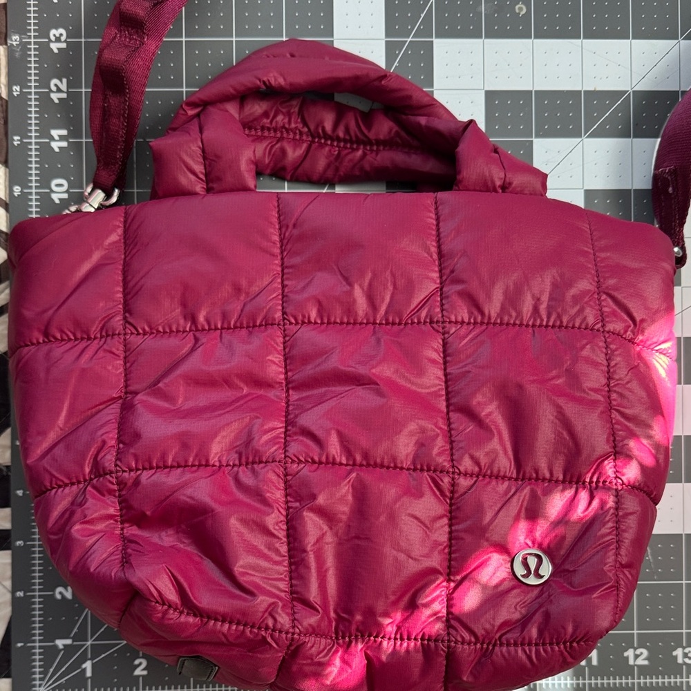 lululemon athletica Quilted Berry Pink Shoulder Bag